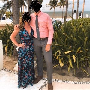 floral maxi dress! size small